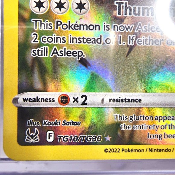 Snorlax TG10/TG30 (Lost Origin) Full Art - Near Mint - Picture 4 of 13